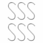Gancio a S dia 4mm 6cm 6 pezzi