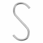 Gancio a S dia 4mm 6cm 6 pezzi