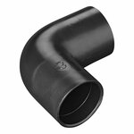 Tubo di scarico angolare 90 PE nero