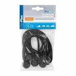 Tenditore tenda elastico 25cm con pallina di plastica - set da 5 pezzi