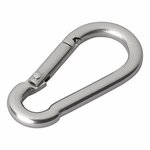 Moschettone in acciaio inox 5x50mm 2 pezzi