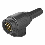 Spina 13 poli PVC tipo Jaeger con passacavo 1 foro