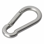 Moschettone in acciaio inox 6x60mm 2 pezzi