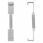 Morsetto per targa con molla - set da 4 pezzi