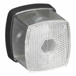 Fanale di posizione bianco 66x62mm con riflettore