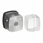 Fanale di posizione bianco 66x62mm con riflettore