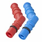 Raccordi per tubi con O-ring per tubi da 10 12 mm rosso + blu