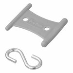 Gancio con gancio a S per binario tenda 5 6mm e 7 8mm - set da 6 pezzi