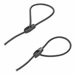 Cordino elastico di fissaggio 50 cm regolabile - set da 4 pezzi