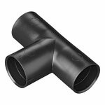 Tubo di scarico T-piece PE nero