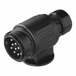 Spina 13 poli PVC tipo Jaeger 9 6 cm con chiusura a morsetto