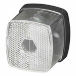 Fanale di posizione bianco 66x62mm con riflettore