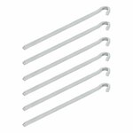 Piolo da roccia 22cm quadrato in metallo 6 pezzi in sacchetto di plastica
