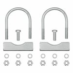 Staffa a U rotonda 60 70mm per morsetto ruota anteriore - set da 2 pezzi