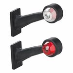 Larghezza rosso chiaro bianco 160mm angolato
