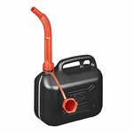 Tanica 5L plastica nera omologata UN