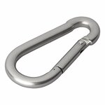 Moschettone in acciaio inox 8x80mm 2 pezzi