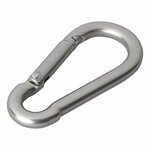 Moschettone in acciaio inox 8x80mm 2 pezzi