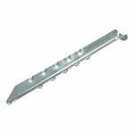 Picchetto per tenda 30cm in metallo rigato 2 pezzi in sacchetto di plastica