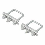 Staffa a U quadrata 60mm per morsetto ruota anteriore - set da 2 pezzi