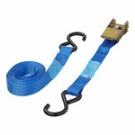 Cinghia di tensione blu con cricchetto + 2 ganci 5 metri