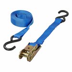 Cinghia di tensione blu con cricchetto + 2 ganci 5 metri