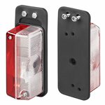 Larghezza luce rosso bianco 92x42mm su supporto
