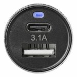 Caricabatterie USB tipo A+C 2 vie 12V 24V 3100mA
