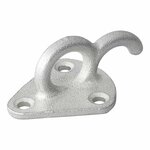 Gancio per corda in metallo con occhiello 70x45mm 5 pezzi