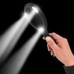 Lente di ingrandimento con illuminazione COB