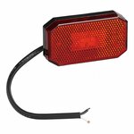 Lampada di segnalazione 12 24V rossa 80 x 44 mm LED