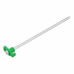 Picchetto per tenda 25cm in metallo con gancio in plastica 6 pezzi in sacchetto di plastica