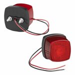Lampada di segnalazione 9-30V rossa 61 x 61mm LED
