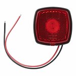 Lampada di segnalazione 9-30V rossa 61 x 61mm LED