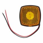 Luce di posizione laterale 9-30V arancione 61 x 61 mm LED