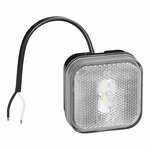 Lampada di segnalazione 12 24V bianco 65 x 65 mm LED