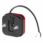 Lampada di segnalazione 12 24V rossa 65 x 65 mm LED
