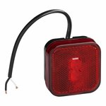 Lampada di segnalazione 12 24V rossa 65 x 65 mm LED
