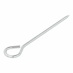 Picchetto per tenda 19cm alluminio con occhiello 10 pezzi in sacchetto di plastica