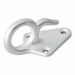 Gancio per fune in metallo con occhiello 70 x 40 mm 5 pezzi