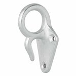 Gancio per fune in metallo con occhiello 70 x 40 mm 5 pezzi
