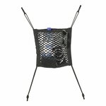 Rete portaoggetti elastica 26x28cm doppia con ganci in plastica NS-7