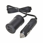 Cavo prolunga 1M con caricatore USB 2 vie tipo A 12V 24V