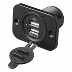 Scatola da incasso USB doppia tipo A 3100mA 12V 24V
