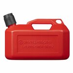 Tanica 5L plastica rossa omologata UN (modello basso)