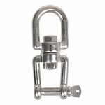 Lucchetto girevole 8mm  acciaio inox A4 AISI 316  occhio forcella  2.500 daN