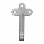 Gancio valvola n. 0 destra 140mm con occhiello avvitabile