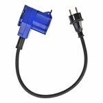 Cavo prolunga 40cm da spina Schuko a controspina CEE angolata + presa Schuko