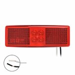 Lampada di segnalazione 12 24V rossa 110x40mm LED