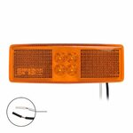 Luce di posizione laterale 12 24V arancione 110x40mm LED